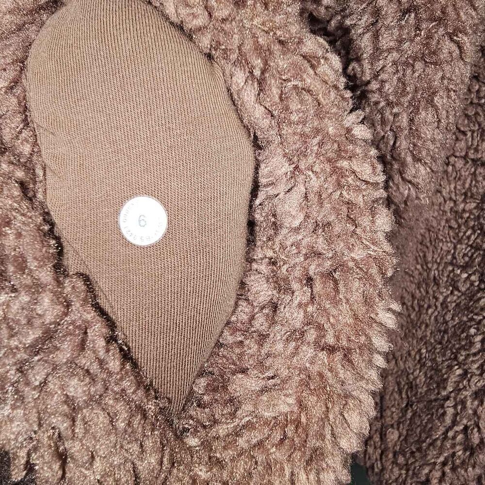 Lululemon Warmth Restore Sherpa Long Pullover Funnel Neck Sweater Smokey Topaz 6 - Picture 8 of 15